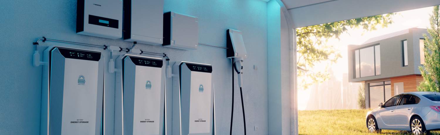 Battery energy storage in a home garage